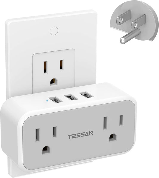 Cruise Safe Multi Plug Outlet Extender with USB
