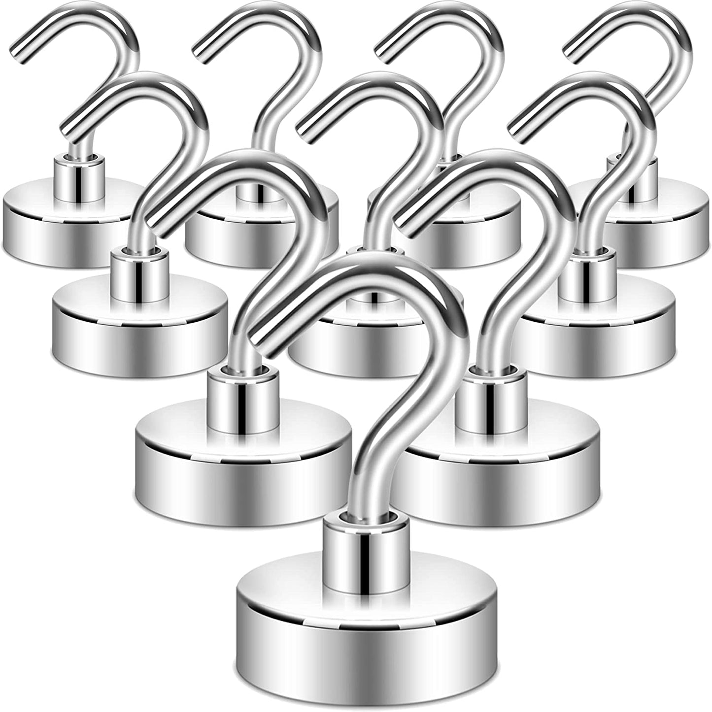 Heavy Duty Magnetic Cruise Ship Wall Hooks (10 Pack)