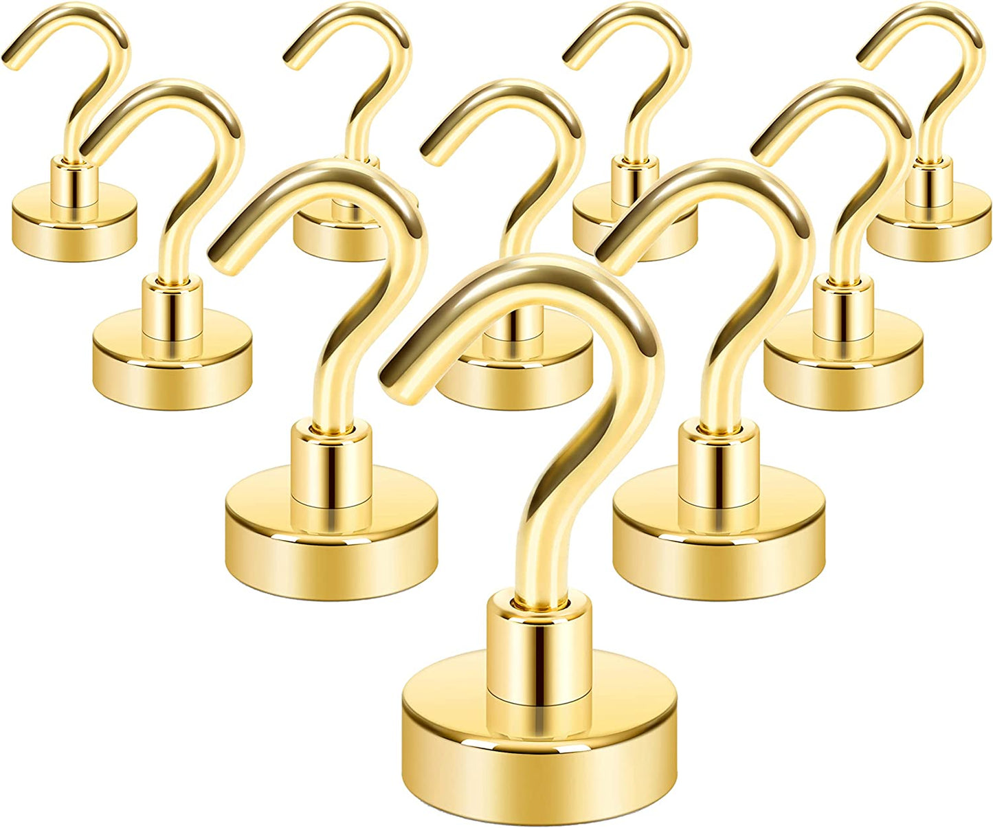 Heavy Duty Magnetic Cruise Ship Wall Hooks (10 Pack)