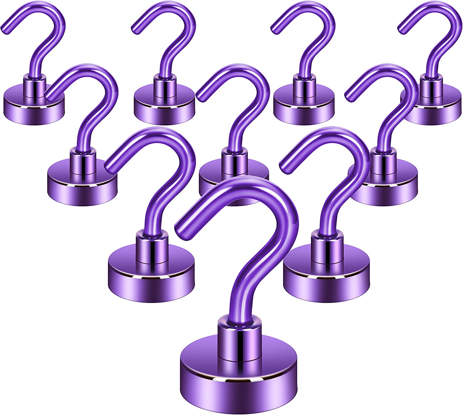 Heavy Duty Magnetic Cruise Ship Wall Hooks (10 Pack)