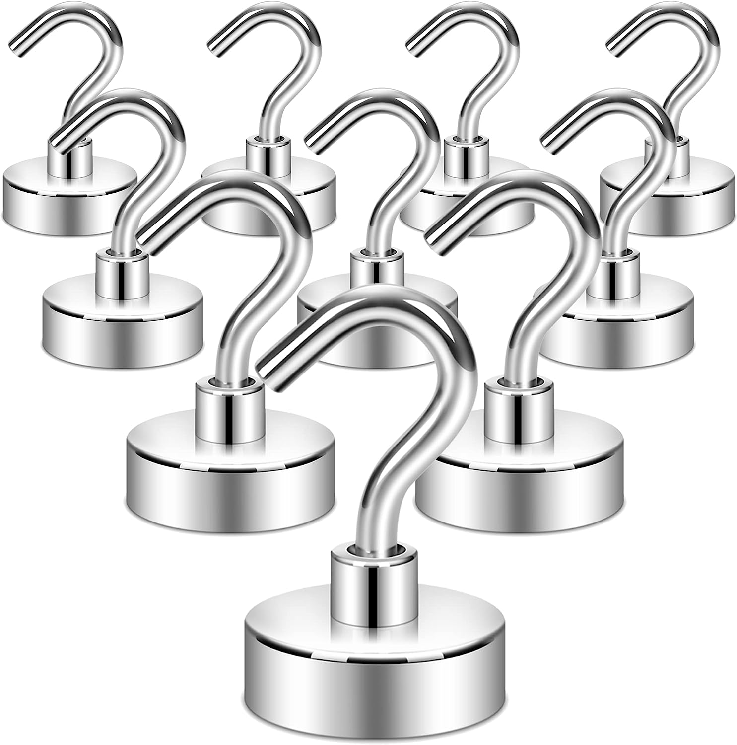 Heavy Duty Magnetic Cruise Ship Wall Hooks (10 Pack)
