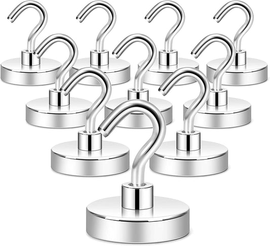 Heavy Duty Magnetic Cruise Ship Wall Hooks (10 Pack)