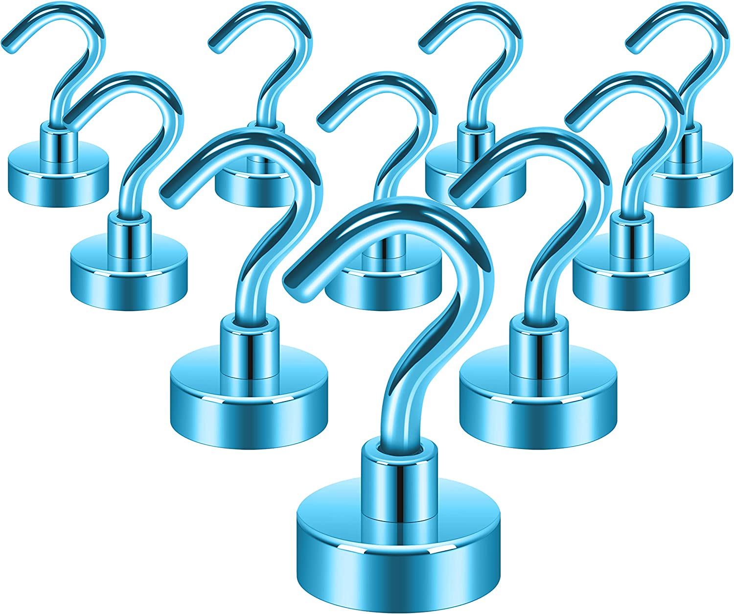 Heavy Duty Magnetic Cruise Ship Wall Hooks (10 Pack)