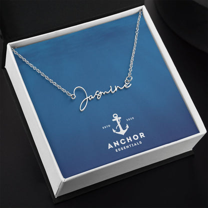 Anchor Essentials Signature Style Name Necklace