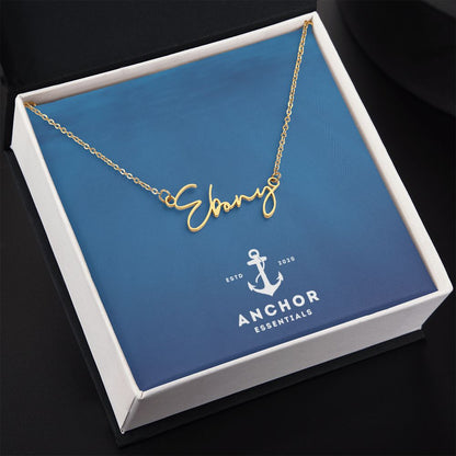 Anchor Essentials Signature Style Name Necklace